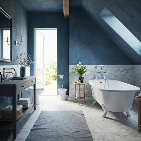  Blue Limewash Bathroom