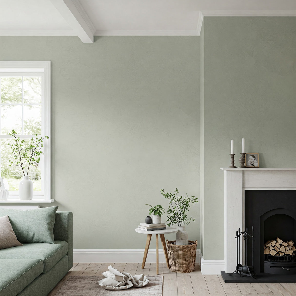 Celadon - Soft Green Limewash Wall Paint