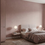 Pink Limewash Walls Bedroom